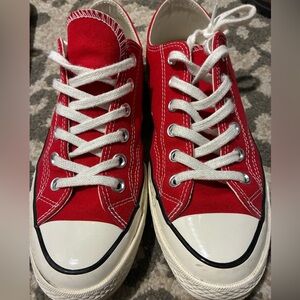 Converse Red and White Chuck Taylor All Star Sneakers